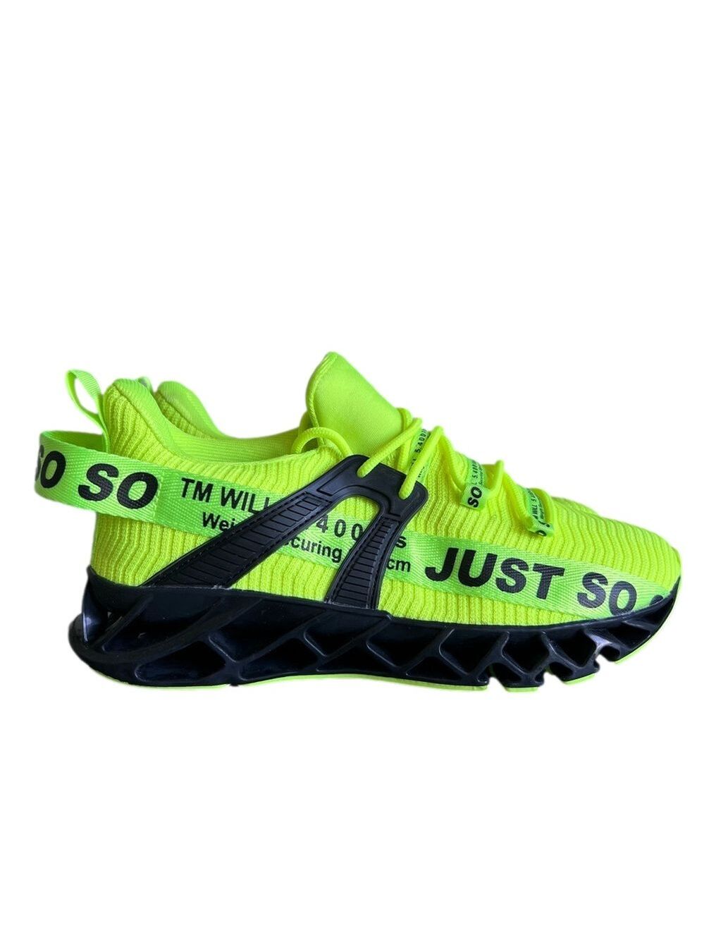 JUST SO SO Unisex Neon Yellow Shoe Size 41 aka Men’s 8 or 9.5 Women’s #799